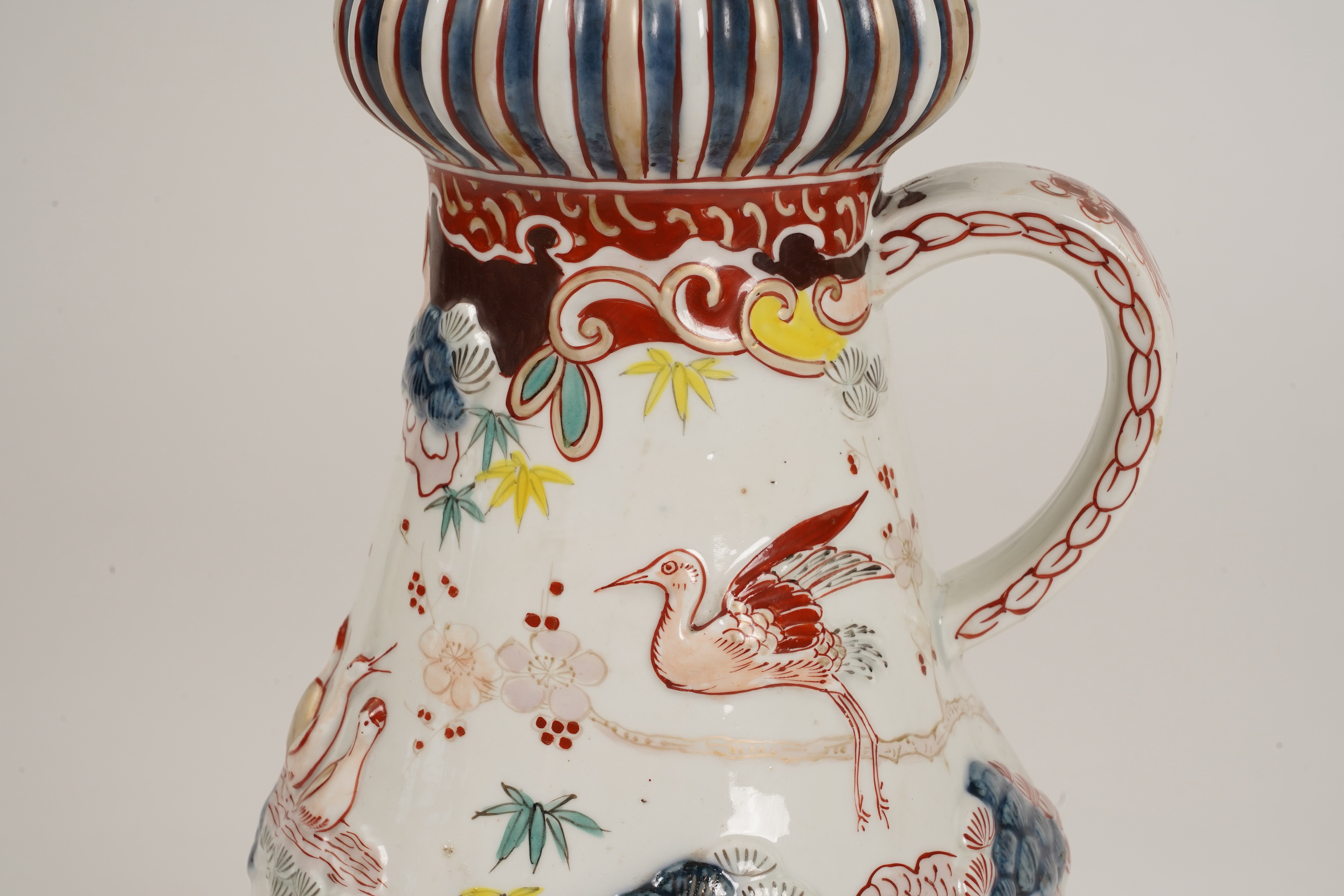 A Samson Imari coffee pot, modelled on an Arita design